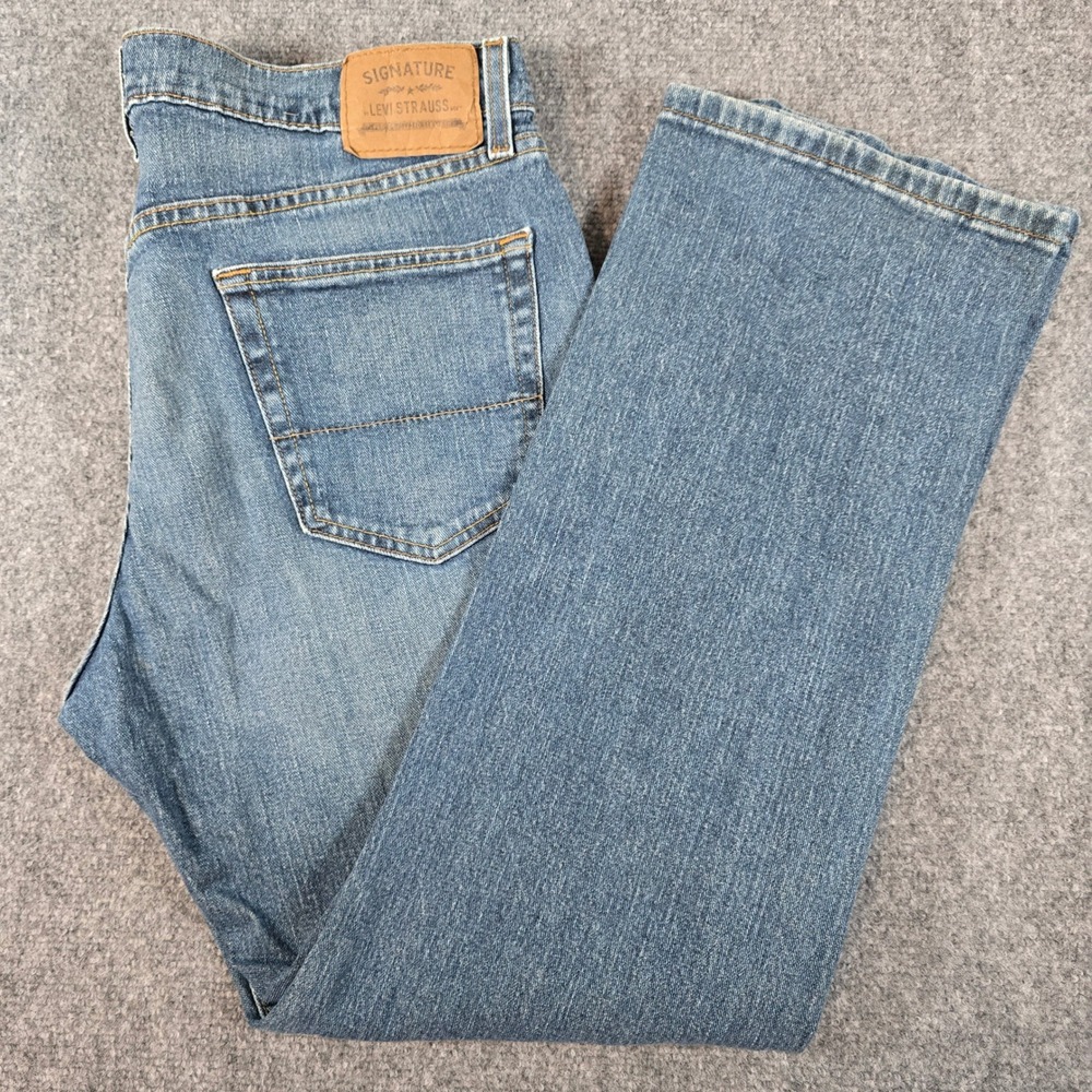Levi Strauss Signature Relaxed‎ Fit Medium Wash Denim Jeans Men's W36 L30